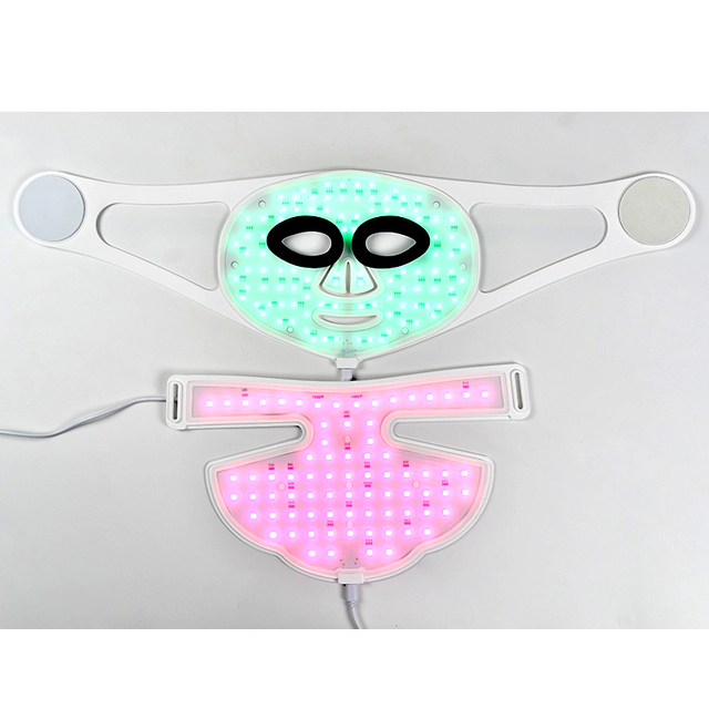 Factory Sales 7 Colors Face Neck Food Grade Silicone Facial Mask New LED Beauty Face Mask