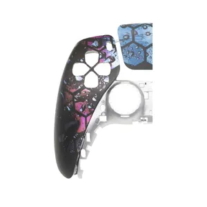 Non Slip Grip Back Case Controller Designed Pattern Touchpad Custom Controller Full Set Button For PS5