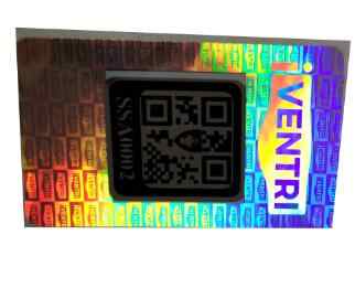 Custom QR Code Random Numbers 3D Raster Dynamic Security Hologram Sticker Label