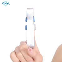 Attelle orthopédique en aluminium pour doigt, correcteur de posture, fixation de la main, bleue, auto-fixante, protection articulaire, confortable