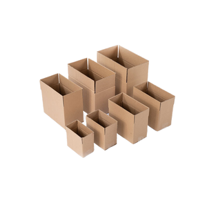 Cajas de Comestibles de Papel Corrugado Reciclable, Resistentes al Agua, para Compras al por Mayor, Impresión Flexográfica Personalizada - Product Image 1