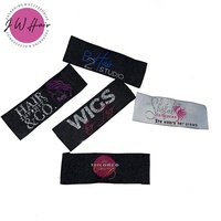 Étiquettes personnalisées pour perruque, accessoires de perruque, Logo personnalisé, petite quantité disponible