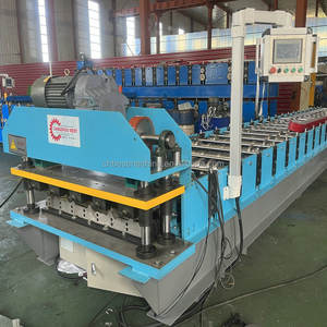 컬러 스틸 프로파일 금속 루핑 시트 타일 대상 포진 롤 성형 기계 - Product Image 2