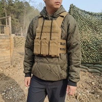 Sweat à capuche matelassé MITO DNC Camo, couche thermique chaude pour l'extérieur avec poche kangourou et cordon de serrage, pour homme, idéal pour le camping par temps froid