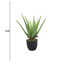 Neuheiten Künstlicher Aloe Vera Baum im Plastiktopf Umweltfreundlich Orange/Grün 40-70cm Langlebige Moderne Innendekoration
