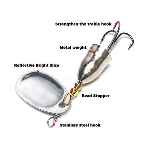 Cebos giratorios de metal duro de 5-11g de alta calidad al por mayor, señuelos de cuchara reflectantes para salmón y <span class=keywords><strong>besugo</strong></span> en Río/Lago/Arroyo - Product Image 5