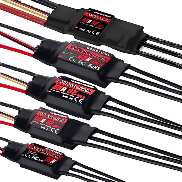 Hobbywing Skywalker 15A 20A 30A 40A 50A 60A 80A 100A V2 ESC 2-6S Brushless Controller UBEC for RC Quadcopter Airplanes