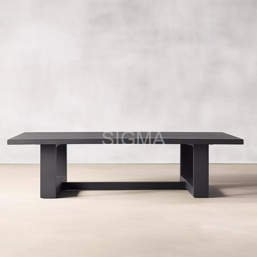 Customized Aluminum Patio Outdoor Garden Furniture Outdoor Metal Table For Backyard Garden