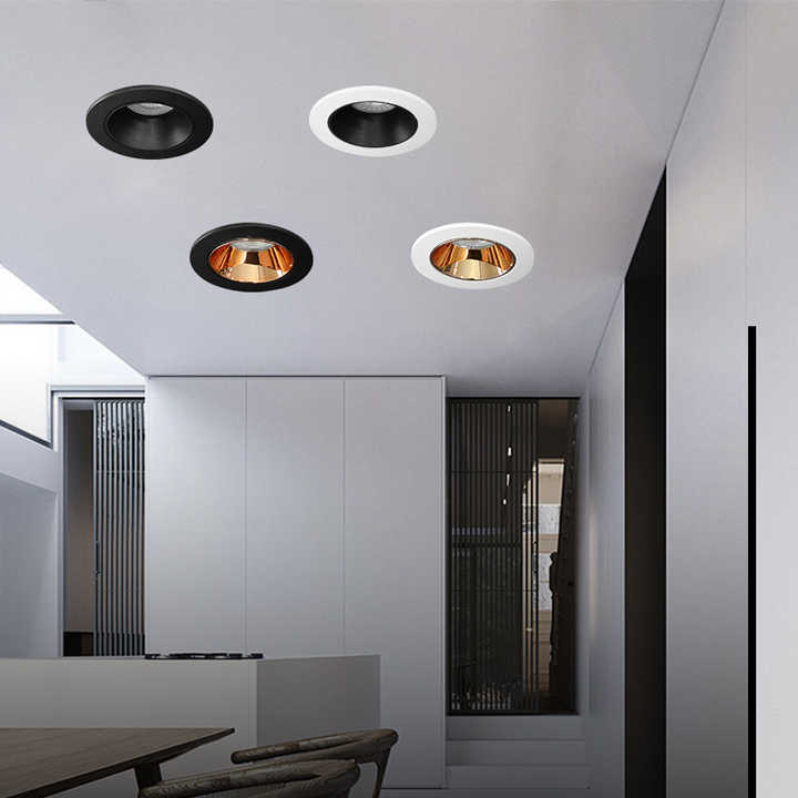 Cut Out 75mm Recessed Led Spot Light Module Downlight Housing Gu10 Gu5 ...