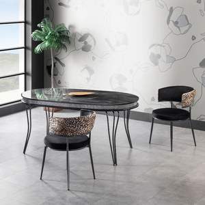 Silla de Comedor Moderna Minimalista de Metal Caz, Muebles para el Hogar Tapizados - Product Image 6