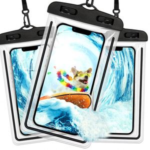 Sacs de téléphone portable étanches universels en PVC transparents pas chers, sacs de téléphone portable étanches pour la natation avec cordon - Product Image 1