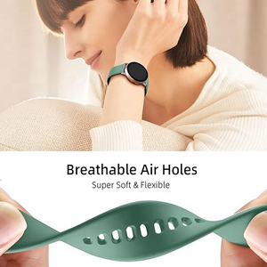 Nouveauté Bracelet de montre en silicone de 20 mm Bracelet de remplacement pour montre Boucle à dégagement rapide Boucle incurvée Connecteurs - Product Image 6