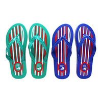 Sandales tongs ouvertes classiques en PVC antidérapantes, modèle 915, motif fleurs imprimées « Happy 2025 », pour femme, idéales pour l'été et la plage – Vente en gros à prix réduit pour le marché africain