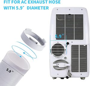 <span class=keywords><strong>Adaptateur</strong></span> <span class=keywords><strong>de</strong></span> <span class=keywords><strong>fenêtre</strong></span> <span class=keywords><strong>portable</strong></span> en plastique ABS écologique gris <span class=keywords><strong>de</strong></span> 5,9 pouces, épaisseur 1,5 mm, connecteur <span class=keywords><strong>de</strong></span> tuyau <span class=keywords><strong>pour</strong></span> climatisation manuelle domestique - Product Image 2