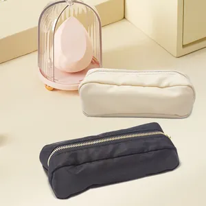 Custom Wholesale Fashion Mini Cosmetics Bag Oem Square Toiletries Washable Travel Nylon Makeup Bag Pouch