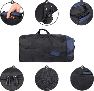 Échantillon gratuit Sac de patinage Entraînement de hockey en plein air Doublure douce en Oxford Bandoulière à fermeture éclair Sac à dos de patinage sur glace - Product Image 4