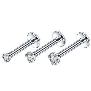 थोक स्टील जेड Labret मुनरो होंठ संवर्धन आंतरिक धागा कान उपास्थि हेलिक्स संवर्धन तुंगिका छेदना शरीर के गहने 16G - Product Image 3