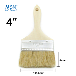 <span class=keywords><strong>Pinceau</strong></span> plat à poils blancs de qualité industrielle MSN pour le polissage des sols en époxy, personnalisable OEM, bricolage - Product Image 4