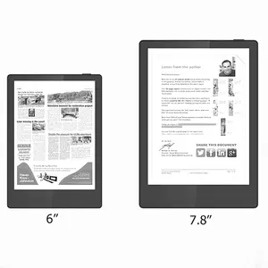 En stock 7.8 pouces Android Ereader Paper Tablet Quad Core 4GB + 64GB 300PPI 150PPI Color Eink Ebook E-Reader Book avec stylet