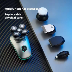 Afeitadora Eléctrica Recargable para Hombres, Resistente al Agua IPX6, con Pantalla LED, 5 Cuchillas, Multifuncional, para Uso Doméstico - Product Image 6