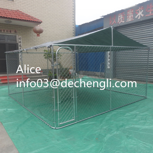Çin fabrika 10x10x6 <span class=keywords><strong>ft</strong></span> galvanizli açık köpek kulübesi kafes/metal köpek run kafes/evcil hayvan oyun parkı - Product Image 4