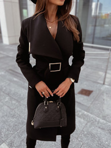 <span class=keywords><strong>Manteau</strong></span> <span class=keywords><strong>Long</strong></span> en laine mélangée pour femme, élégant, <span class=keywords><strong>avec</strong></span> <span class=keywords><strong>ceinture</strong></span>, couleur unie, manches longues, vêtements d'extérieur chics, <span class=keywords><strong>blanc</strong></span>, hiver - Product Image 3