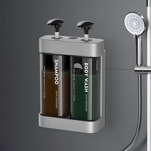 Dispensador de Jabón de Espuma al por Mayor de Fábrica, Material ABS, Botella Manual para Lavado de Manos, Montado <span class=keywords><strong>en</strong></span> la Pared, Contenedor de Champú y Loción para Baño - Product Image 1