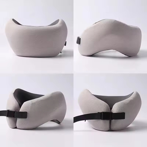 Almohada <span class=keywords><strong>de</strong></span> Viaje en Forma <span class=keywords><strong>de</strong></span> U <span class=keywords><strong>de</strong></span> Espuma Viscoelástica, Soporte Ergonómico Ajustable, Confort, Antibacteriana, Ecológica, Ligera, para Viajes Largos - Product Image 2