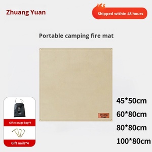 Alfombra Ignífuga para Exteriores, Aislante del Calor, 30x30cm, Manta de Fibra de Vidrio Retardante de Llama para Protección contra Incendios en Campamentos - Product Image 5