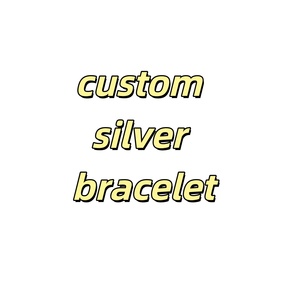 Joyería <span class=keywords><strong>de</strong></span> Plata 925, Latón y Acero Inoxidable con Diseño <span class=keywords><strong>de</strong></span> Logotipo Personalizado, Chapado en Oro <span class=keywords><strong>de</strong></span> 14k y 18k, Pulseras y Brazaletes con Dijes Personalizados - Product Image 1