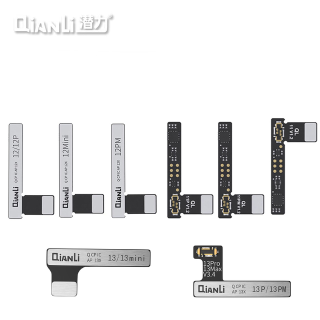 QIANLI External Battery Flex Cable for iPhone 14 13 12 11 Tag on Battery Flex Cables for ICopy 2.2 and Apollo