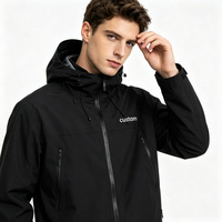 Veste coupe-vent camouflage courte pour homme, personnalisée, légère, en polyester et nylon, zippée, imperméable, coupe-vent, pour la pêche en plein air, à capuche