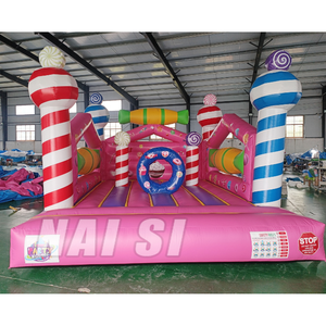 Brincolín inflable <span class=keywords><strong>de</strong></span> lona <span class=keywords><strong>de</strong></span> PVC con diseño <span class=keywords><strong>de</strong></span> dulces, comercial, para niños y niñas, casa <span class=keywords><strong>de</strong></span> brinco inflable, diversión para fiestas y eventos <span class=keywords><strong>de</strong></span> <span class=keywords><strong>alquiler</strong></span>. - Product Image 1