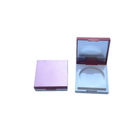 Boîte à poudre libre personnalisée carrée à double compartiment en plastique ABS 12g, modèle 7008, impression couleur, pour correcteur et retouches