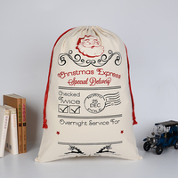 Sacs de Noël vierges en gros pour sublimation, personnalisables, livraison rapide, promotion écologique DIY