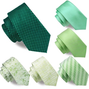 Cà Vạt Lụa Nam Sẵn Sàng Thực Hiện Cà Vạt Xanh Trơn Và Túi Vuông - Product Image 1