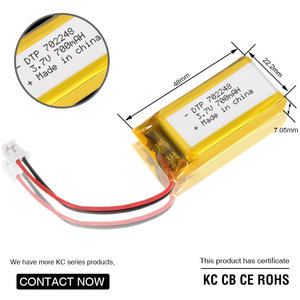 แบตเตอรี่ลิเธียมไอออน 702248 700mAh 3.7V ขายส่ง แบตเตอรี่โพลิเมอร์แบบกำหนดเอง คุณภาพสูง แบตเตอรี่โพลิเมอร์แบบชาร์จได้ - Product Image 2