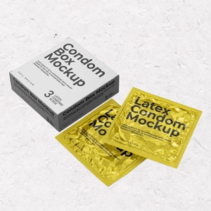 Boîte d'emballage personnalisée holographique pour médicaments pharmaceutiques, boîte de préservatifs de protection pour hommes avec logo, pour l'agrandissement du pénis - Product Image 4