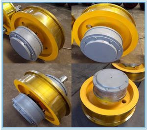 גלגלי הנעה וגלגלי עגלה להרכבה עבור מנוף עילי - Product Image 6