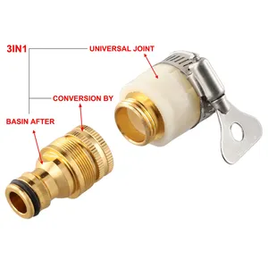 Adaptadores universales de grifo de manguera de 15-23mm, Conector de grifo de plástico duradero para manguera de agua de jardín, accesorio de tubería, herramienta de riego para jardín - Product Image 6