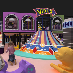 Feirui, parque infantil interior con temática personalizada, diseño de jungla/princesa/espacio, incluye <span class=keywords><strong>juegos</strong></span> interactivos de piscina de bolas, 1 año de garantía, 200kg - Product Image 6