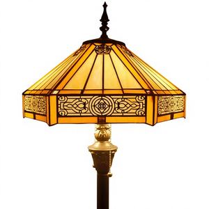 Lampe sur pied en verre FLOWFX 16 pouces, style baroque moderne, LED dimmable blanc chaud, culot E27, CRI élevé 80, garantie 2 ans, 50000 - Product Image 5