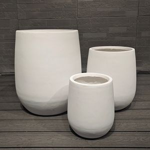 Kit de pot de fleurs en fibre de verre gris personnalisable, très demandé, écologique et durable, pour usage intérieur/extérieur, idéal pour les applications domestiques et de jardinage. - Product Image 6