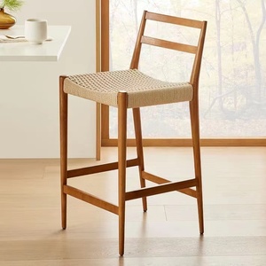 Tabouret de Bar en bois, meuble de salle à manger, de cuisine, de Restaurant, <span class=keywords><strong>pas</strong></span> <span class=keywords><strong>cher</strong></span> - Product Image 1