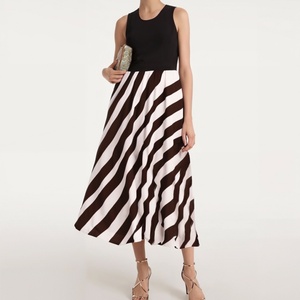 Vestido midi de fiesta OEM para mujer, estilo A-line, renacentista, con cintura definida, sin mangas, cuello cuadrado y encaje, ideal para verano. - Product Image 3