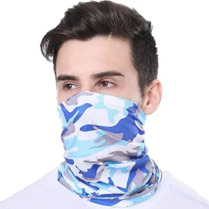 Maschera per ghetta del collo di moda di alta qualità OEM maschera per Bandana stampata mimetica maschera per ghetta del collo dal Design personalizzato