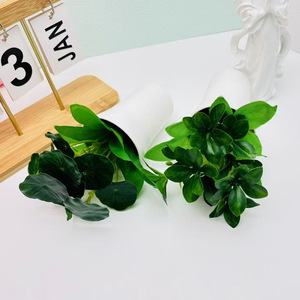 Plante artificielle verte Bonsaï 20cm de hauteur, décoration de bureau, fausse plante en pot pour la maison, le bureau, l'hôtel - Product Image 4