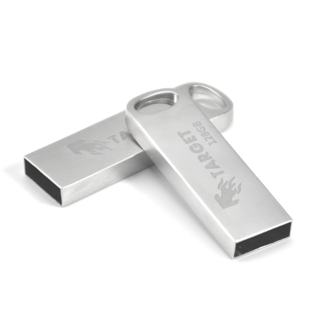 Wholesale Promotional Classic USB 2.0 Flash Drives New Options 8GB 16GB 32GB 64GB 128GB Storage Metal Pendrive 4GB