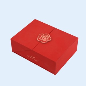 Manufacturer Wholesale Customized <b>Gift</b> Paper Packaging <b>Box</b> Chinese Red - Product Image 6