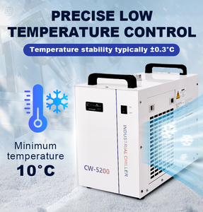 Enfriador <span class=keywords><strong>de</strong></span> <span class=keywords><strong>Agua</strong></span> CW 5200 Confiable con Compresor, Enfriamiento por Aire, Control Digital Estable para Láser <span class=keywords><strong>de</strong></span> CO2 - Product Image 2